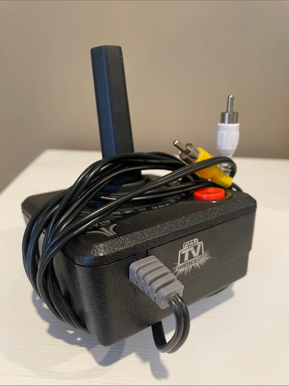 Plug in Atari video game